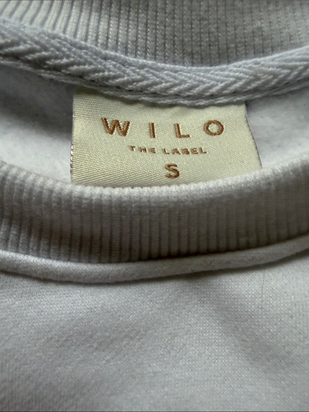 WILO the label White Tennis Club Crewneck Sweatshirt - Picture 3 of 3